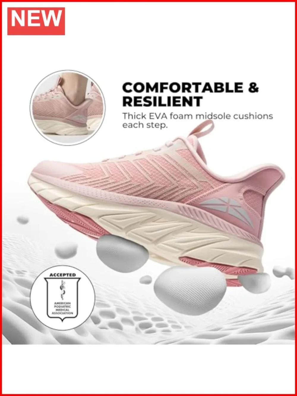 Slip On Walking Shoes Running Comfortable Tennis Breathable Non Slip Athletic